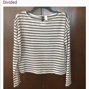 H & M Divided striped top